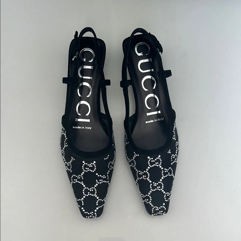 Gucci Black Heels Sophisticated Style - Picture 1 of 8